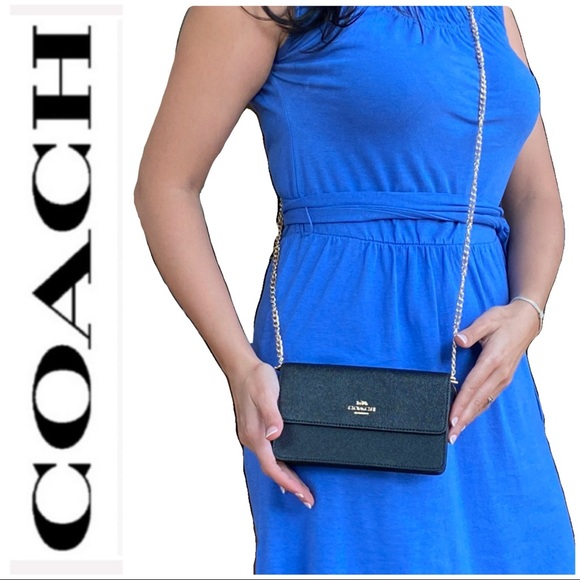 NWT authentic COACH 3 in 1 leather purse black - Picture 9 of 9